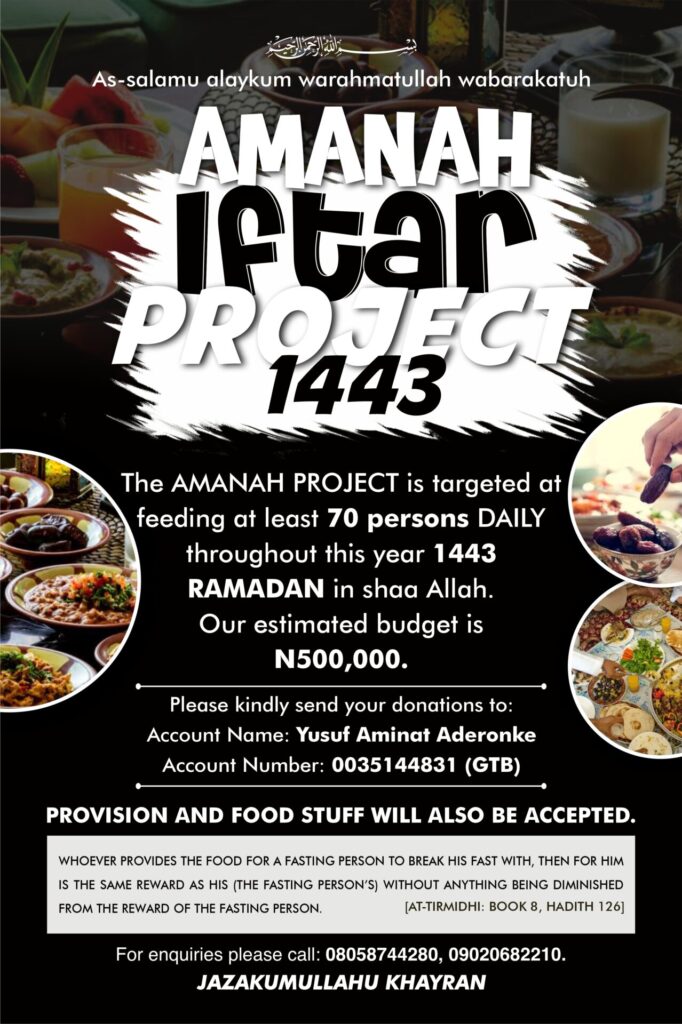 Amanah Iftar Project 1443